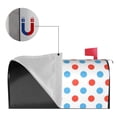 thumbnail image 5 of Bingfone Red Blue Polka Dots Magnetic Mailbox Cover Standard Size for Garden Yard Outdoor Decorations-21x18 in, 5 of 9