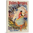 thumbnail image 1 of ARTCANVAS Folies Bergere - Le Miroir Canvas Art Print by Jules Cheret - Size: 12" x 8" (0.75" Deep), 1 of 9