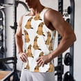 thumbnail image 5 of KLL German Shepherd Dog Print Men's Muscle Gym Workout Stringer Tank Tops Bodybuilding Fitness T-Shirts Tank Tops Men-Large, 5 of 7