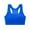Dark Blue, variant on Women's Solid Color Push Up No Rims Sports Back Yoga Bra Running Fitness Shockproof Vest Underwear,Color:Yellow