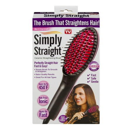 As Seen on TV® Simply Straight Ceramic Straightening Brush