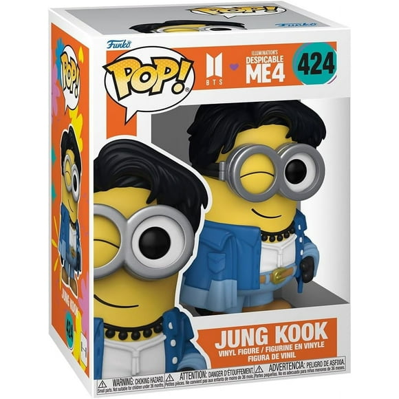 Pop Rocks Minions x BTS 3.75 Inch Action Figure - Minion Jung Kook #424