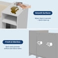 thumbnail image 3 of Yiwa Meuble Moderne pour Litière de Chat, Maisonnette Intérieure Cachée pour Chat avec Doubles Portes, Tablette Spacieuse et Table d'Appoint en Bois pour Chambre Ou Salon, 3 of 9