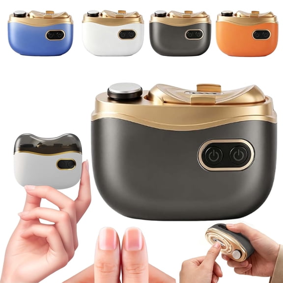 2-in-1 Electric Nail Clipper & Polisher,Electric Nail Trimmer,Electric Nail Trimmer with Light and Nail Scraps Storage,for Seniors Adults