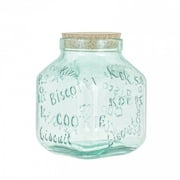 Amici Home Italian Recycled Green Biscotto Glass Cookie Jar, 105oz