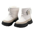 thumbnail image 6 of UngA Boys Girls Snow Boot Waterproof Slip Resistant Ankle Boots Outdoor Mid Calf Boots Winter Boots for Boys Girls (Little Kid/Big Kid),Size 1.5, 6 of 9