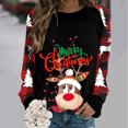 thumbnail image 2 of Sudaderas de Cuello Redondo de Navidad Para Mujer Blusa Cómoda de Manga Larga Con Estampado de Moda Odeerbi  ODB201790, 2 of 6