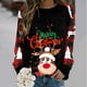 thumbnail image 2 of Sudaderas de Cuello Redondo de Navidad Para Mujer Blusa Cómoda de Manga Larga Con Estampado de Moda Odeerbi  ODB201792, 2 of 6