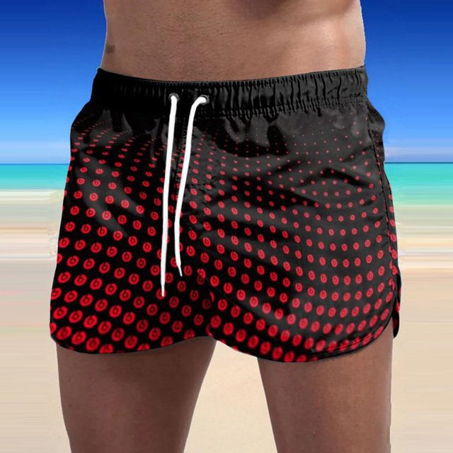 Pantalones cortos informales Hawaianos para hombre, Bañador con estampado degradado, pantalones de surf, ropa deportiva para playa, verano, 2023 Fivean unisex