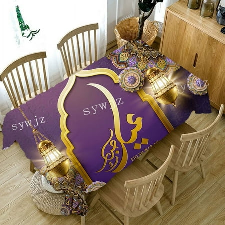 

Restaurant Kitchen Rectangular Tablecloth Table rations Ramadan Festival Home Muslim Islamic Festival Party rations