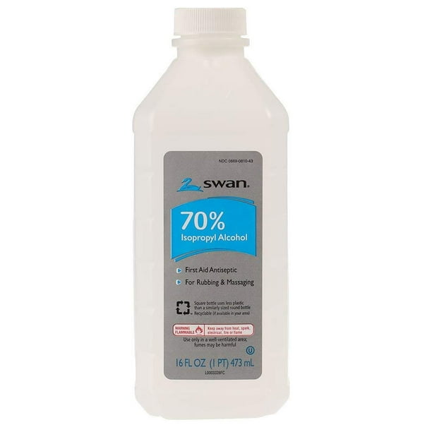 Swan Rubbing Alcohol, 70 16 oz