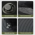 thumbnail image 3 of Wide Brim Solar Fan Hat, Hat with Fans Solar Power, USB Charging Sun Hat with 2 Solar Fan for Men Women Outdoor Fishing, 3 of 9
