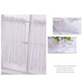 thumbnail image 2 of Lace Cafe Kitchen Ruffle Window Drape Valance Semi drape valance; Lace Transparent Voile Curtains Window Treatment, 2 of 9