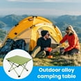 thumbnail image 3 of CSChome Camping Table Folding Table High Stability Solid Construction Strong Load-bearing Easy to Carry Metal Folding Outdoor Portable, 3 of 7