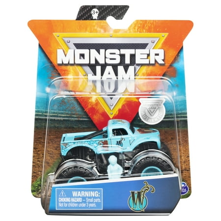 Monster Jam, Official W Monster Truck, Die-Cast Vehicle, Danger Divas Series, 1:64 Scale