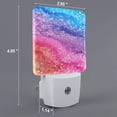 thumbnail image 2 of Balery Rainbow Glitter Cute Luz Nocturna LED con Sensor Automático, Enchufe con Sensor Crepuscular, Luz Suave de 0.5W para Dormitorio, Pasillo, Baño-EU, 2 of 7