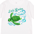 thumbnail image 4 of Inktastic Lets Swim- cute sea turtle Boys or Girls Long Sleeve Toddler T-Shirt, 4 of 5