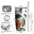 thumbnail image 6 of 20 Oz Pioneer Flower and Bird Coffee Tumbler Double Wall Insulated Stainless Steel Water Bottle | Metal Reusable Thermoses Flask with Cup Cap | Leak & Sweat Proof with Anti-Dust Lid, 6 of 7