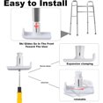 thumbnail image 2 of Walker Ski Glides, Universal Fit Walker Glides Accesorio de movilidad para personas mayores, Accesorios Walker para seguridad y estabilidad, Blanco, Paquete de 4, 2 of 4