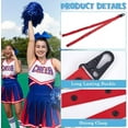 thumbnail image 4 of Polyester Pom Pom Holder Straps for Cheerleading Accessories Red 495x31.5x8.5mm, 4 of 5