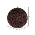thumbnail image 2 of Vickerman 8" Chocolate Beaded Ball Ornament, 2 per Bag, 2 of 2