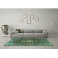 thumbnail image 3 of Ahgly Company Indoor Rectangle Persian Turquoise Blue Traditional Area Rugs, 7' x 9', 3 of 4