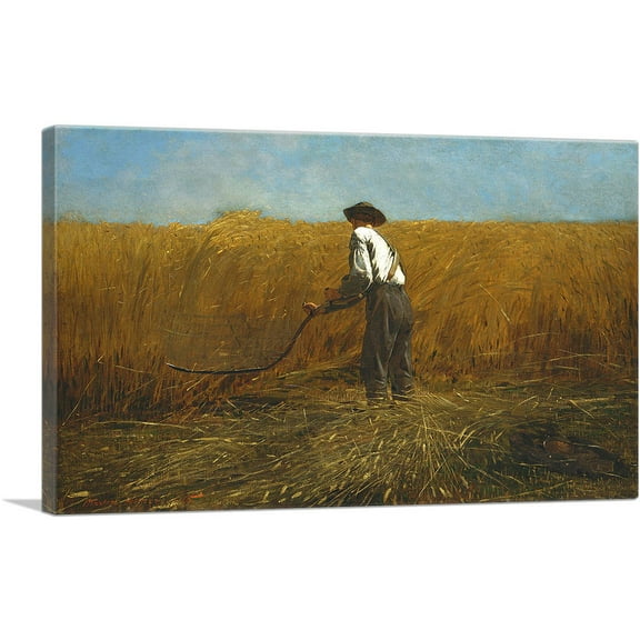 ARTCANVAS The Veteran in a New Field 1865 Canvas Art Print by Winslow Homer - Size: 26" x 18" (0.75" Deep)