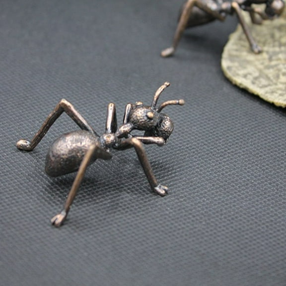 COSMOBETTY Ant Shaped Tea Pets 1Pack Pure Copper Decorative Home Accessories for Heat Dissipation and Table Tea Pet