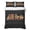 Black, variant on Christmas Train 3 Piece Quilt Bedding Set with 2 Pillow Shams, Cute Christmas Tree Beige Dot Lightweight Bedspread Coverlet, Soft Breathable All Season Quilt, 68 x 98 Inch