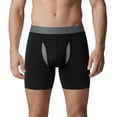 thumbnail image 1 of 4 Pack Mens Underwear Boxer Briefs Athletic Running Long Leg Chafe Design Training Sports Comfortable Fit Panties, 1 of 4