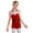 Red, variant on iiniim Kids Girls Christmas Dance Ballet Dance Shorty Biketard Xmas Party Santa Claus Dress Up Red 6