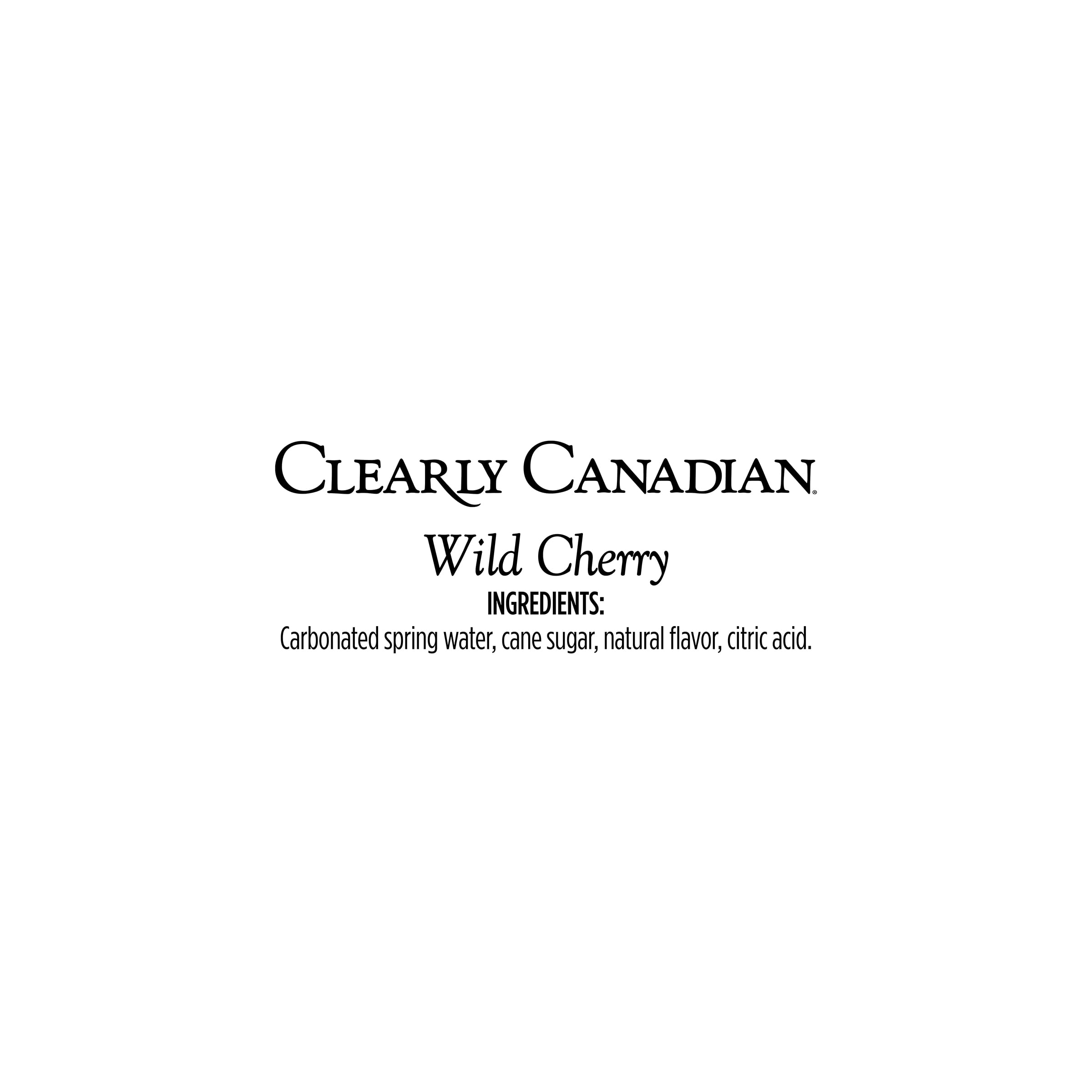 Clearly Canadian Wild Cherry Sparkling Water, 12 Pack, 11 fl oz