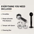thumbnail image 3 of 20 Bar Professional Espresso Machine with Milk Frother, Single & Double Shot, ESE Pod Compatible, Visual Display of Pressure, Removable Water Tank for Cappuccino, Latte, & Machiato for Home Barista, 3 of 11