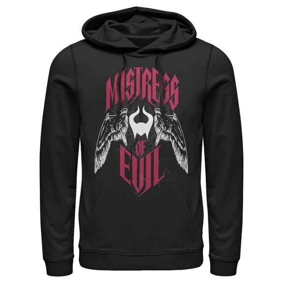 Men's Maleficent: Mistress of All Evil Winged Evil  Pull Over Hoodie Black Medium