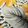 thumbnail image 3 of Outdoor Decor by Commonwealth Sunny Citrus  Large Tropical Flowers Printed Pillow 24 x 24 in White, 3 of 4
