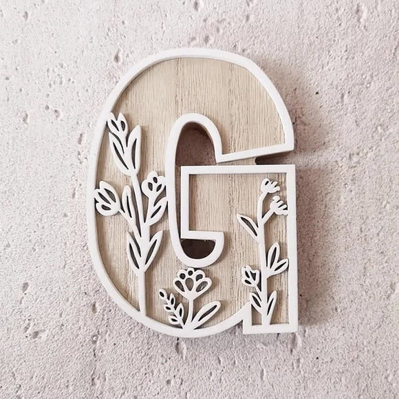 5 Inch 26 Letter Wooden Letters for Wall Decoration Craft Name Signs Customizable Durable