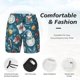 thumbnail image 3 of Balery Christmas Snowman Gift Bañador para hombre, shorts de playa de secado rápido con entrepierna y forro de compresión-XX-Large, 3 of 6