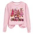 thumbnail image 2 of WXLWZYWL Family Christmas 2024 Womens Chrismas Sweatshirts Xmas Long Sleeve Thermal Crewneck Sweatshirts, 2 of 4