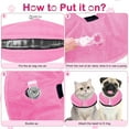 thumbnail image 4 of GHSDFBB Dog Cone Collar,Protective Inflatable Collar for Dog&Cat,Pet Recovery Collar Blow up,Cat Cone Collar Alternative After Surgery for Small Medium Large Dog (Pink, Small(Neck Size:7"-12")), 4 of 7