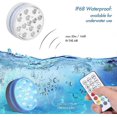 thumbnail image 2 of Hot Tub Light Ip68 Waterproof Submersible Led Pool Light With Rf Remote Control For Lazy Spa, Tub, Pond, 2 of 5