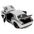 thumbnail image 4 of Coche fundido a presión Jada Toys Big Time Muscle 1:24 2015 Dodge Challenger SRT Hellcat Silver/Black Flames, 4 of 8