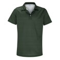 thumbnail image 4 of GZWYHT Mens Polo Shirts,Mens Shirts Male Summer Solid Print T Shirt Turn Down Collar Raglan Sleeve Tops T Shirt Big And Tall Shirts,Workout Shirts Army Green XL, 4 of 9