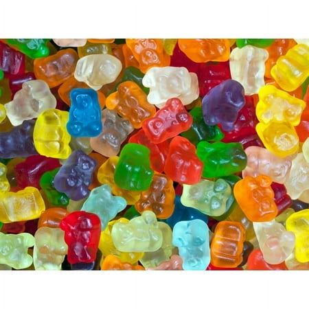 SweetGourmet Mini Gummy Bears | 12 Flavors Gummi Bear Cubs Bulk Candy | 1 Pound
