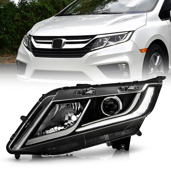 For 2018-2020 Honda Odyssey Halogen w/ LED DRL Headlight Headlamp Driver Side