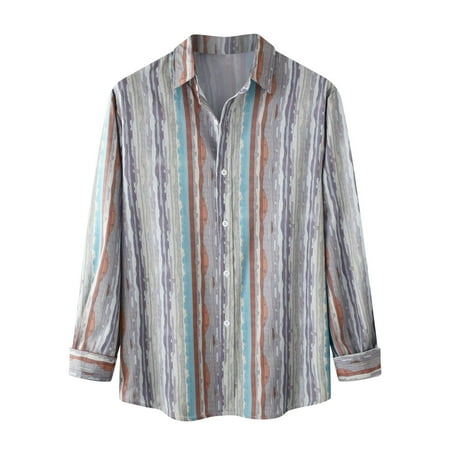 Lilgiuy Men s Slim-Fit Long-Sleeve Plaid Shirt Long Sleeve Button Up Jackt Shirts for Tennis Fishing