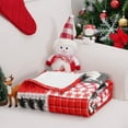 thumbnail image 6 of Christmas Blanket Red Buffalo Plaid Christmas Throw Blanket, Reindeer Christmas Blankets and Throws Soft Warm Flannel Christmas Throw Blankets for Couch, Bed, Sofa, 50 x 60 Inch, 6 of 6