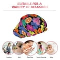 thumbnail image 6 of KLL Hawaiian Style Pattern Shower Cap & Bath Cap for Women,Reversible Oversized Waterproof Shower Caps for all Hair Lengths,Elastic Reusable Bathing Hair Cap, 6 of 6