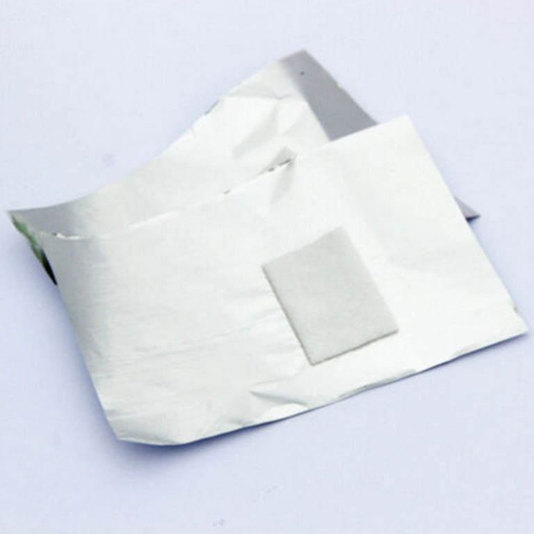 Top-Team Nail Polish Remover with Gel Foil 100pcs Large Wrap Polish Off Nail Pad, Foils by ROBOT-GXG Soak - Gel Remover Aluminum Foil Paper Tool Wraps, Remover Nail Manicure Cotton