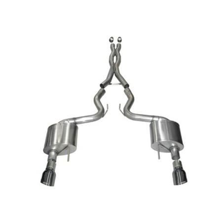 32 Ford Coupe Kit - Corsa 15-17 Ford Mustang GT Coupe 5.0L 3in Xtreme Cat-Back Exhaust Dual Rear Exit w/ Gun Metal Tips