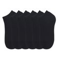 thumbnail image 2 of 6 Pairs Women's Athletic Running Low Cut Socks, Black, 9-11, 2 of 2